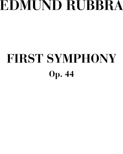 Symphony No. 1, op. 44 — 埃德蒙·鲁布拉