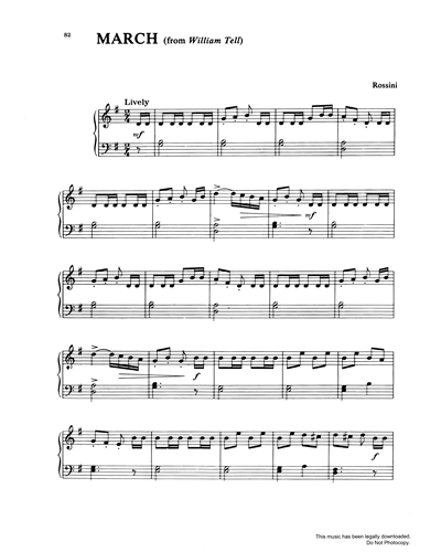 Overture to 'William Tell' — 罗西尼