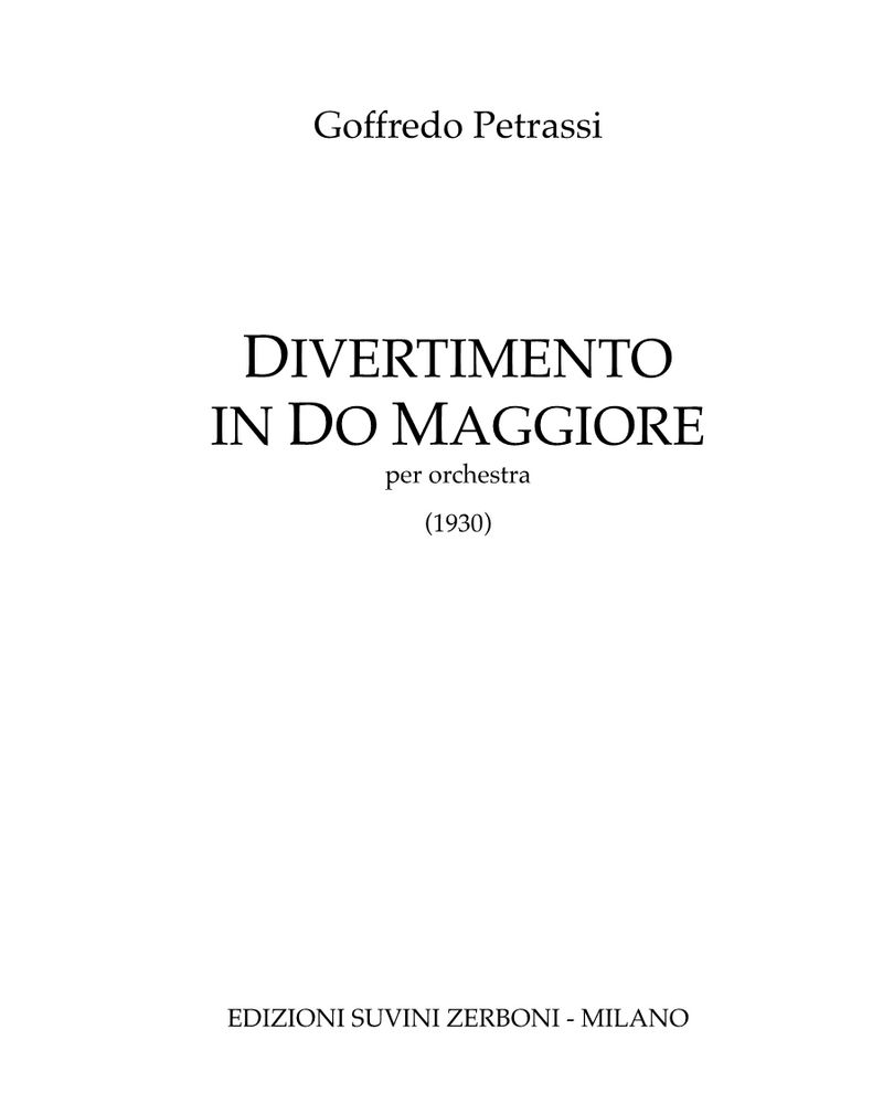 Divertimento in C major — 彼得拉西