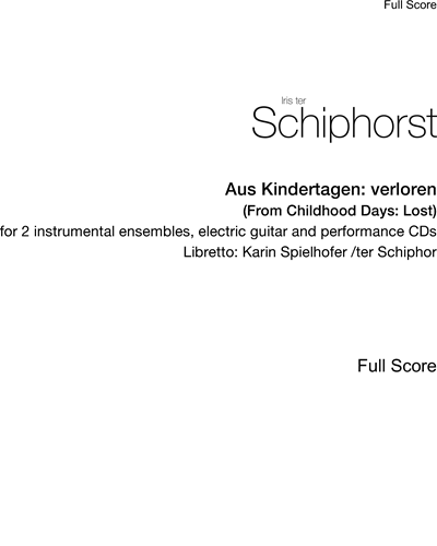 Aus Kindertagen: verloren — Iris ter Schiphorst
