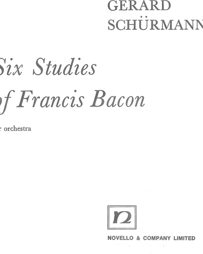 Six Studies of Francis Bacon — Gerard Schurmann
