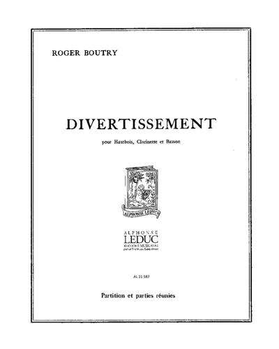 Divertissement — Roger Boutry