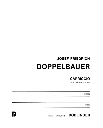 Capriccio from the Partita 1955 — Josef Friedrich Doppelbauer