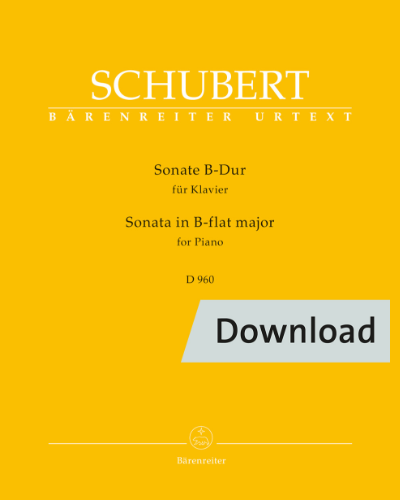 Sonata for Piano in B-flat major, D 960 — Franz Schubert