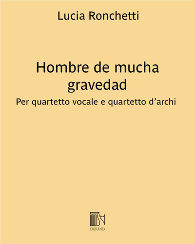 Hombre de mucha gravedad — Lucia Ronchetti