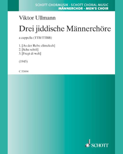 Three Yiddish Pieces for Male Choir — 维克托·乌尔曼