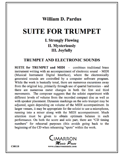Suite for Trumpet and Electronic Sounds — William Pardus