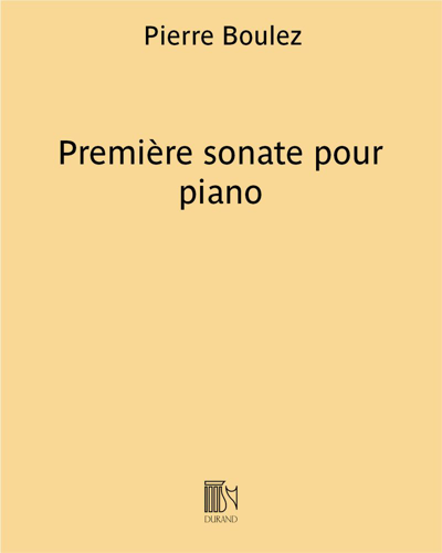 Piano Sonata No. 1 — 布列兹