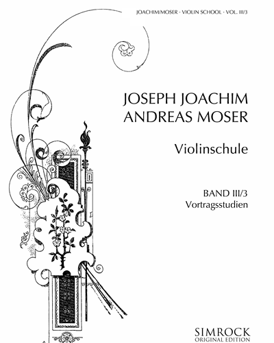 Violinschule, Vol. 3 — 约瑟夫·约阿希姆