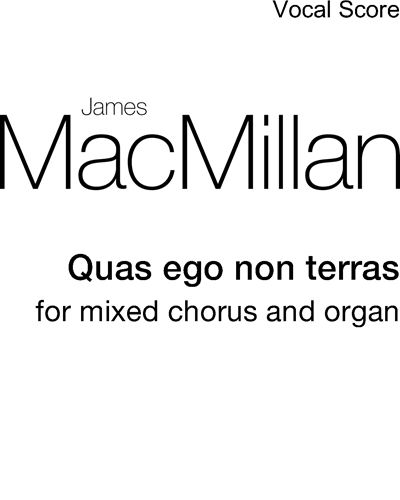Quas ego non terras — 詹姆斯·麦克米伦