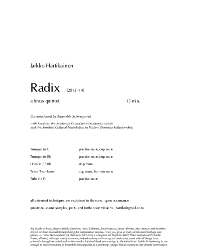 Radix — Jarkko Hartikainen