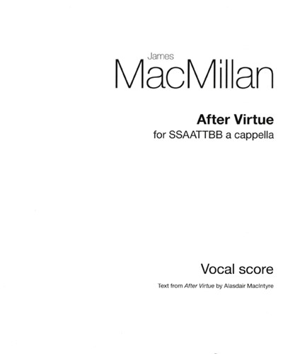 After Virtue — 詹姆斯·麦克米伦