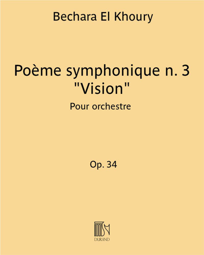 Poème symphonique n. 3 "Vision" — Bechara El Khoury