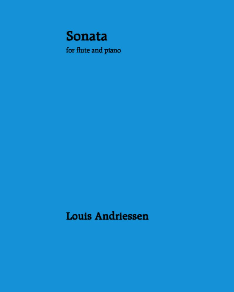 Sonata for Flute and Piano — 路易斯·安德里森
