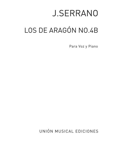 No. 4b (from 'Los de Aragón') — José Serrano