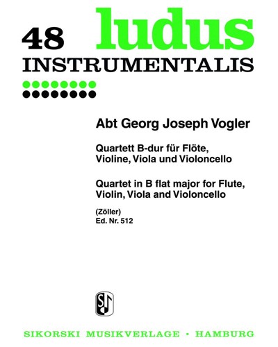 Quartet in B-flat major — Georg Joseph Vogler