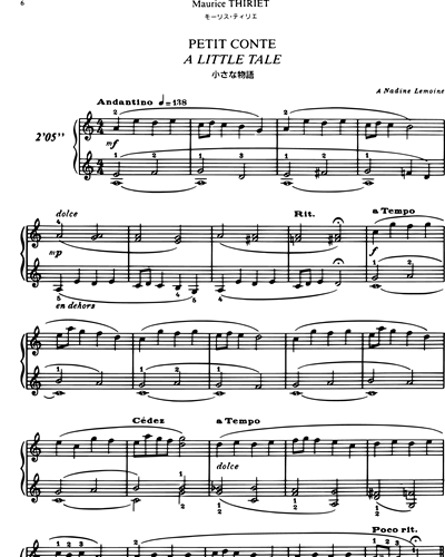 A Little Tale — Maurice Thiriet