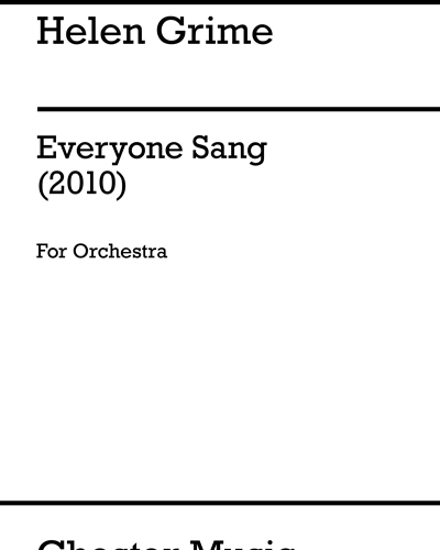 Everyone Sang — Helen Grime