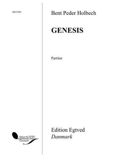 Genesis — Bent Peder Holbech