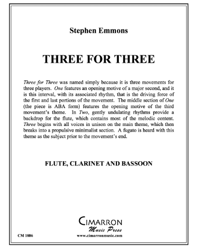 Three for Three — Stephen Emmons