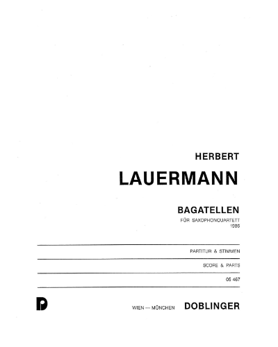 Bagatellen — Herbert Lauermann