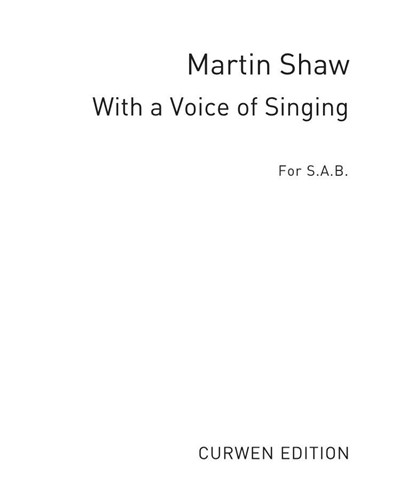 With a voice of singing — Martin Shaw