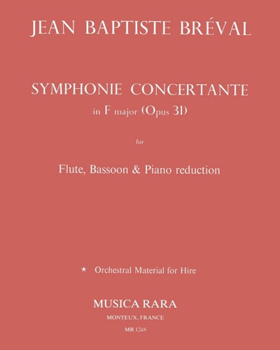 Symphonie Concertante in F major, op. 31 — Jean-Baptiste Bréval