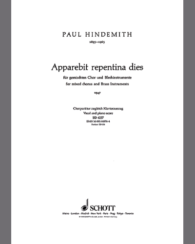 Apparebit repentina dies — 欣德米特