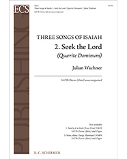 Seek the Lord (Quaerite Dominum) — Julian Wachner