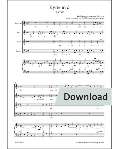Kyrie in D minor K. 90 — 莫扎特