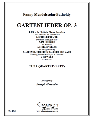 Gartenlieder, op. 3 — 范妮·门德尔松