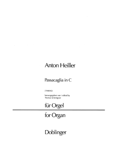 Passacaglia in c — Anton Heiller