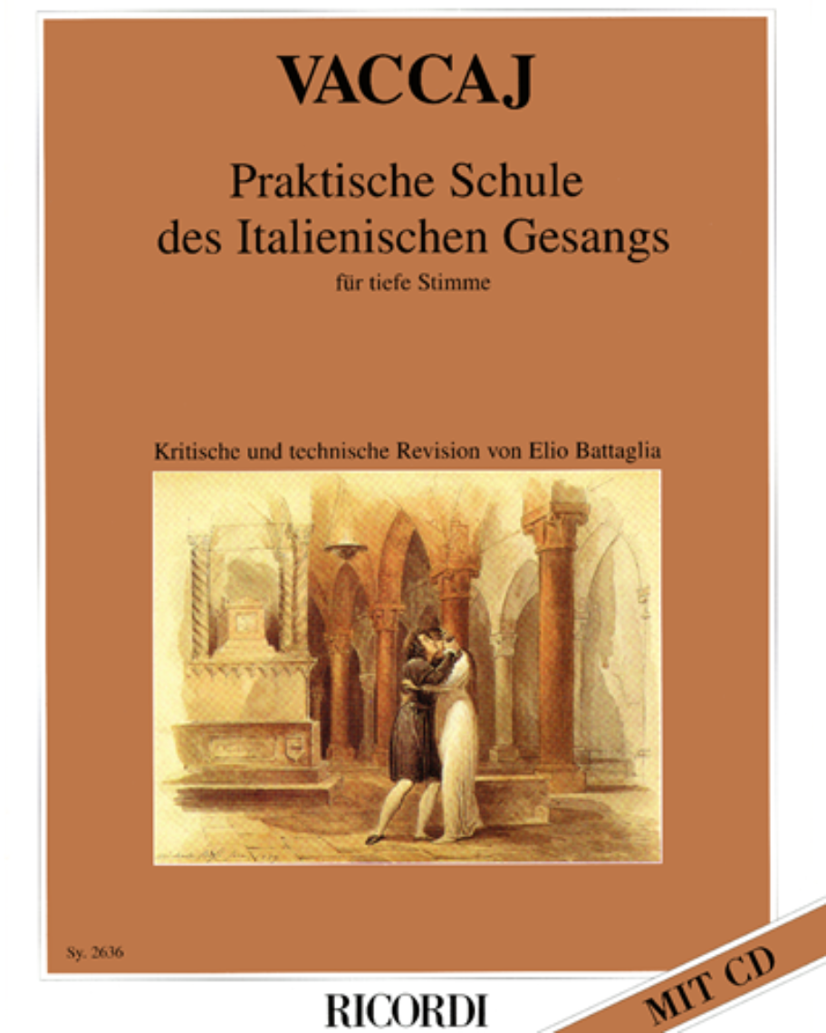 Praktische Schule des Italienischen Gesangs - Für tiefe Stimme — Nicola Vaccai