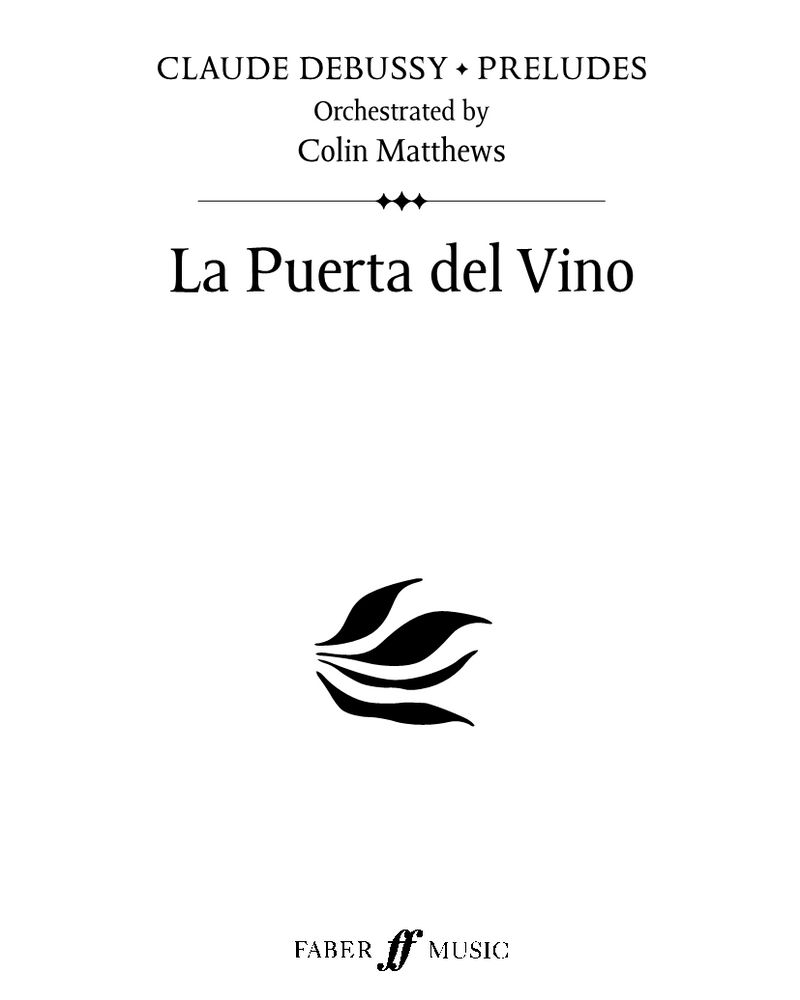 La Puerta del Vino — Claude Debussy