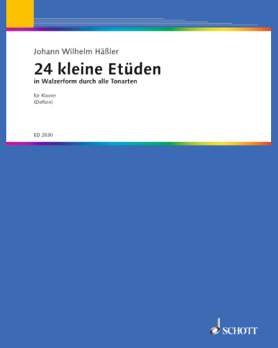 24 kleine Etüden in Walzerform — Johann Wilhelm Hässler