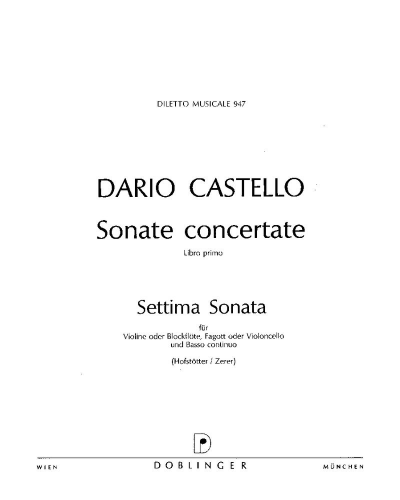 Sonata No. 7 in G major — Dario Castello