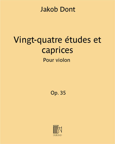 Vingt-quatre études et caprices Op. 35 — Jakob Dont