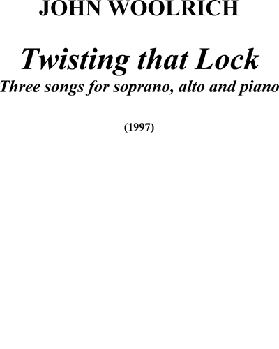 Twisting that Lock — John Woolrich