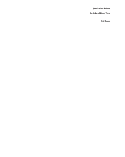 An Atlas of Deep Time — John Luther Adams