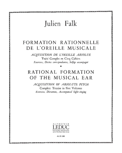 Formation rationnelle de l'oreille musicale, 5e Cahier — Julien Falk