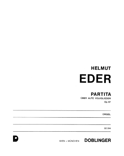 Partita on old folk songs, op. 66 — Helmut Eder