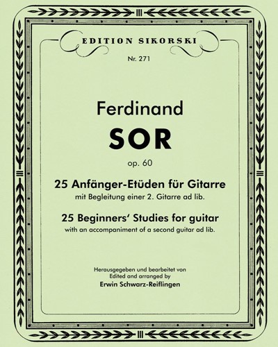 Twenty-five Beginners' Studies for Guitar, op. 60 — 费尔南多·索尔