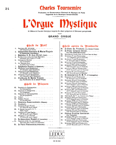 Dominica infra Oct. Ascensionis, op. 56 — 夏尔·图尔内米尔