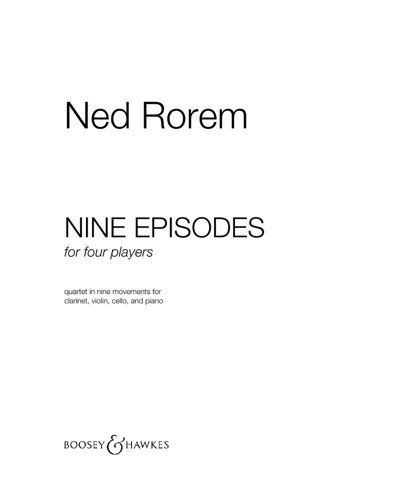 Nine Episodes for Four Players — 内德·罗雷姆