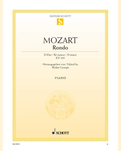 Rondo D major — Wolfgang Amadeus Mozart