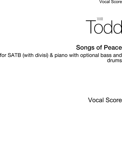 Songs of Peace — Will Todd