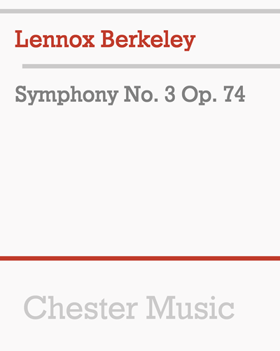 Symphony No. 3, Op. 74 — Lennox Berkeley