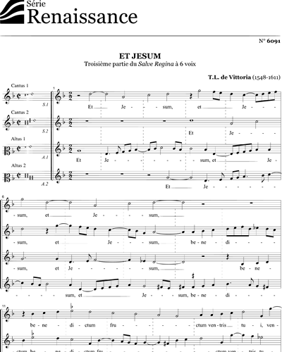 Et Jesum — Tomás Luis de Victoria