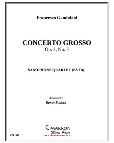 Concerto Grosso, op. 3 No. 3 — Francesco Geminiani