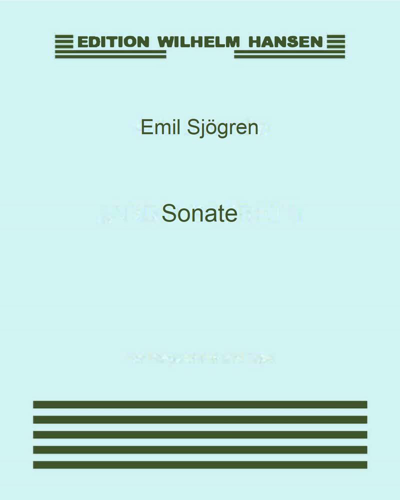 Sonate — Emil Sjögren